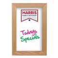 Oak Frame Wall Wet-Erase Board - 12x18